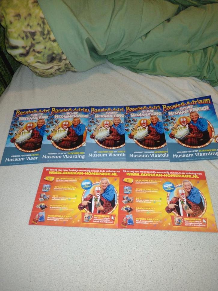 Bassie en Adriaan folders, Verzamelen, Overige Verzamelen, Zo goed als nieuw, Ophalen of Verzenden