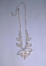 prachtige en sierlijke ketting strass of kristal, Ophalen of Verzenden