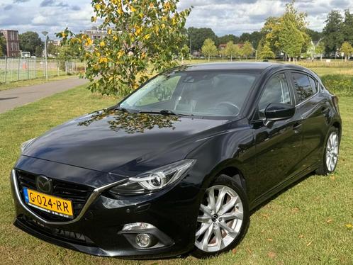 Mazda 3 2.0 Skyactiv-g 165PK 2013 Zwart, Auto's, Mazda, Particulier, ABS, Adaptieve lichten, Adaptive Cruise Control, Airbags