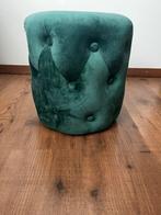 Groene poef, Ophalen of Verzenden, Zo goed als nieuw, Rond, Minder dan 50 cm