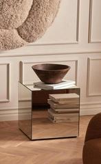 Spiegel kubus bijzettafel NIEUW, Huis en Inrichting, Minder dan 45 cm, Minder dan 55 cm, Vierkant, Nieuw