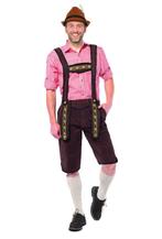 Lederhose Johann donkerbruin S lang van € 26,95 voor € 15,=!, Ophalen of Verzenden, Nieuw, Kostuum, Carnaval