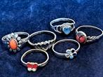 Lotje.met 6 zilveren ringetjes, Ring, Ophalen of Verzenden, Zo goed als nieuw, Nvt