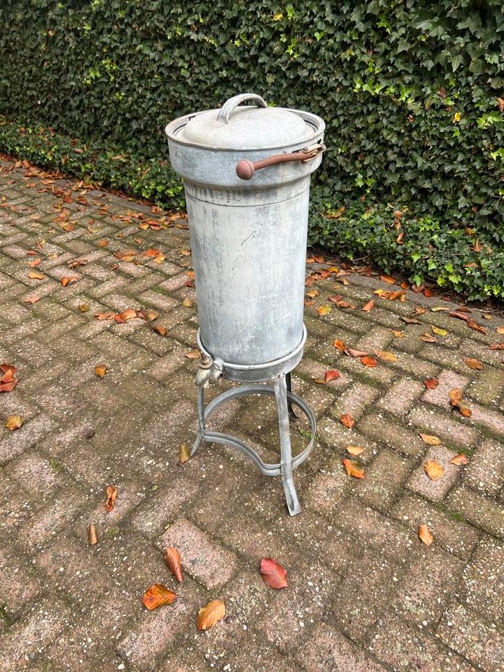 Antieke Zinken waspers of wasketel. Zeer uniek!, Antiek en Kunst, Antiek | Overige Antiek, Ophalen