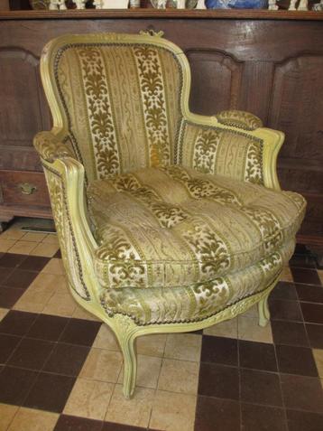 Antieke Louis de 15e Bergere stoel jaren 1900 100%origineel! beschikbaar voor biedingen