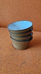 4 Lucie Q Bakker bakjes groen/bruin (diameter ruim 9cm), Ophalen of Verzenden