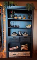 Rustieke boekenkast open buffetkast keukenkast, Ophalen, 25 tot 50 cm, 200 cm of meer