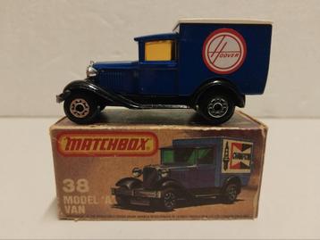 Matchbox #8 Ford Model A Van " Hoover " 1976 Superfast 3INCH beschikbaar voor biedingen