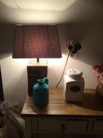 Tafel lamp, Stoer, landelijk, Zo goed als nieuw, Hout, 50 tot 75 cm