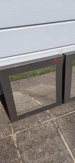 spiegel met metalen lijst, Minder dan 50 cm, Ophalen of Verzenden, Zo goed als nieuw, Minder dan 100 cm