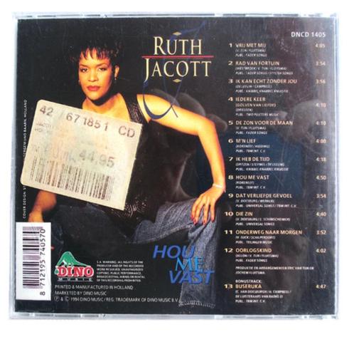 Cd Ruth Jacott Hou Me Vast Nieuwstaat Met alle liedteksten, Cd's en Dvd's, Cd's | Nederlandstalig, Zo goed als nieuw, Pop, Ophalen of Verzenden