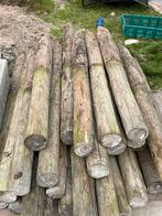 Ronde houten palen min 12cm, Tuin en Terras, Palen, Balken en Planken, Ophalen, Zo goed als nieuw