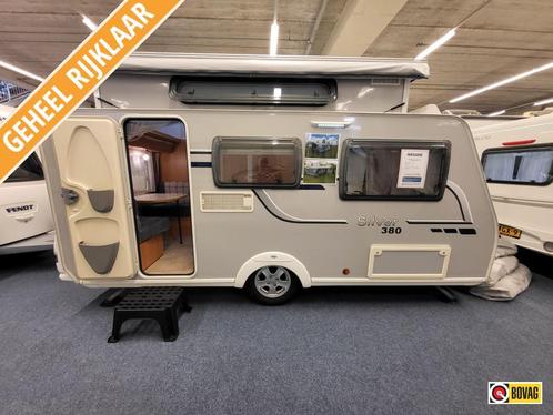 Trigano Silver 380; zeer netjes met voortent, Caravans en Kamperen, Caravans, Bedrijf, tot en met 2, 750 - 1000 kg, Standaardzit