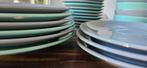 Hema Servies - Grijs & Mintgroen, Huis en Inrichting, Ophalen, Gebruikt, Bord(en), Effen