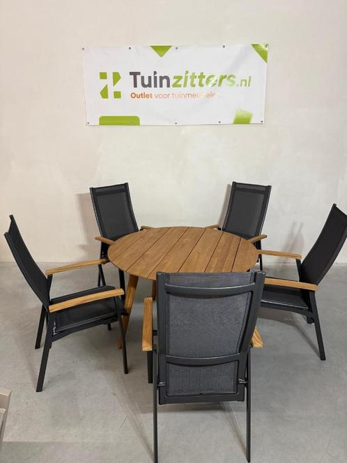 Hartman Airpump 6-delige diningset, Tuin en Terras, Tuinsets en Loungesets, Nieuw, Tuinset, Hardhout, 5 zitplaatsen, Ophalen of Verzenden