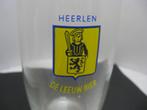 De Leeuw bier glas plaatsnaam Heerlen, Verzamelen, Biermerken, Ophalen of Verzenden, Zo goed als nieuw, Glas of Glazen, Leeuw