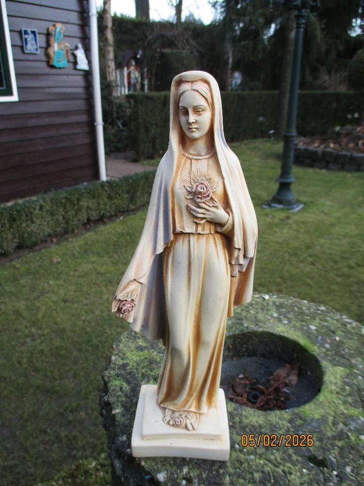 Te koop: Beeld Maria delle rose., Antiek en Kunst, Antiek | Religie, Ophalen of Verzenden