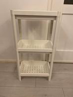 Witte Badkamerkast met 3 planken, Huis en Inrichting, (Half)hoge kast, Minder dan 50 cm, Ophalen of Verzenden, Zo goed als nieuw