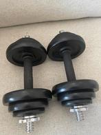 2x verstelbare 10kg dumbells, Sport en Fitness, Fitnessmaterialen, Ophalen, Zo goed als nieuw, Dumbbell