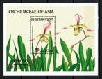 bhutan 1990 pf blok orchideeën orchids bloemen flowers 4, Ophalen of Verzenden, Postfris, Dier of Natuur