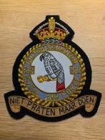 322 sqn Polly patch in boullion rechtstreeks van vlieger, Ophalen of Verzenden, Zo goed als nieuw, Patch, Badge of Embleem