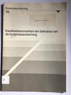 Kwaliteitskenmerken ten behoeve van de bodembescherming, Ophalen of Verzenden, Gelezen