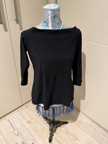 Studio Anneloes travelstof boothals shirt L zwart beschikbaar voor biedingen