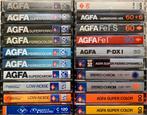 Verzameling 20x AGFA cassettebandjes 1968-1989 vintage tapes, AGFA, Gebruikt, 2 t/m 25 bandjes, Ophalen of Verzenden