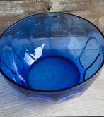 Blauwe schaal, Ophalen of Verzenden, Zo goed als nieuw, Rond, Glas