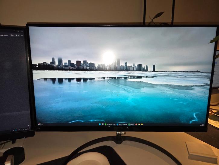 Philips 276E8VJSB 4K monitor, Computers en Software, Monitoren, Gebruikt, 60 Hz of minder, DisplayPort, HDMI, IPS, Ultra HD (4K)
