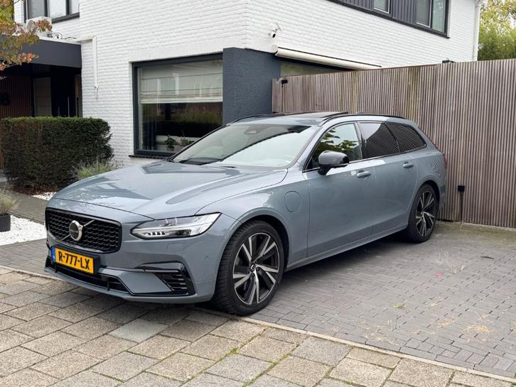 Volvo V90 T6 R-design 340pk AWD PANO HUD GOOGLE 2021 Grijs, Auto's, Volvo, Particulier, V90, 360° camera, 4x4, ABS, Achteruitrijcamera