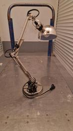 Bureaulamp zilverkleurig, Ophalen, Gebruikt, Metaal