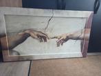 Zeefdruk detail Schepping van de Mens van Michelangelo, Antiek en Kunst, Kunst | Litho's en Zeefdrukken, Ophalen