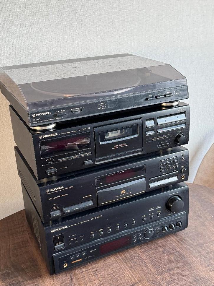 Pioneer stereotoren compleet, Audio, Tv en Foto, Stereo-sets, Gebruikt, Cassettedeck, Cd-speler, Tuner of Radio, Pioneer, Ophalen