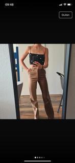 Nepleren / faux leather broek in 2 kleuren, Bruin, Ophalen of Verzenden, Zo goed als nieuw, Maat 34 (XS) of kleiner