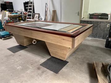 Biljart 230 x 115 cm incl. plaatsing, nieuw laken, compleet beschikbaar voor biedingen