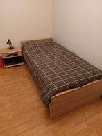 Complete tienerkamer; bed, matras, nachtkastje, kast, etc., Huis en Inrichting, Slaapkamer | Bedden, Ophalen, Eenpersoons, Zo goed als nieuw