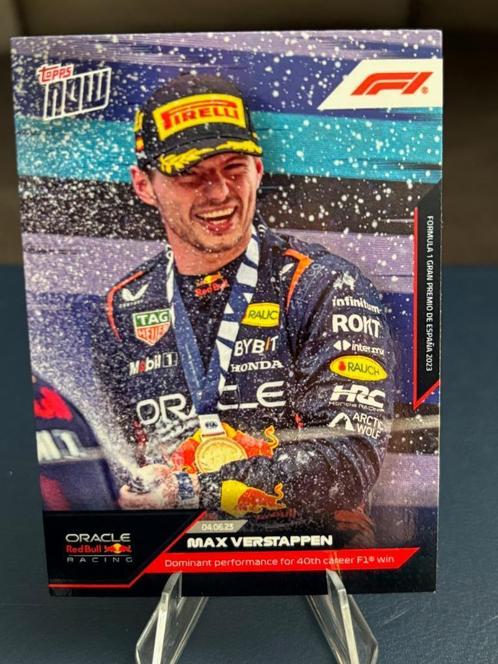 Max Verstappen dominant performance - Topps Now F1, Hobby en Vrije tijd, Stickers en Plaatjes, Nieuw, Plaatje, Ophalen of Verzenden