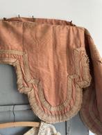 Oude shabby stoffen Sierrand **Het Geruite Roosje**, Ophalen of Verzenden