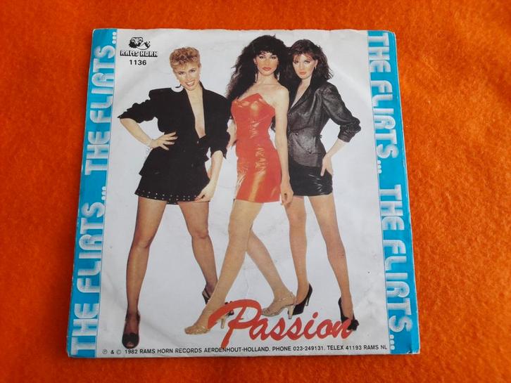 The Flirts - Passion (Rams Horn 1982), Cd's en Dvd's, Vinyl Singles, Gebruikt, Single, Dance, 7 inch, Ophalen of Verzenden