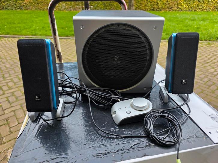 Logitech Z3 Speakerset - Compleet en Goed Geluid!, Audio, Tv en Foto, Luidsprekers, Gebruikt, Complete surroundset, Minder dan 60 watt