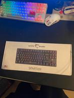 white shark spartan gaming toetsenbord, Computers en Software, Toetsenborden, Gaming toetsenbord, Ophalen of Verzenden, Zo goed als nieuw