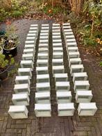 60 glasblokken (helder glas) 19x19x8 cm, gebruikt, Doe-het-zelf en Verbouw, Ophalen, Gebruikt, Minder dan 80 cm, Minder dan 80 cm