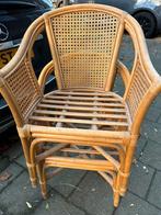 4x Rieten Stoelen, Tuin en Terras, Ophalen of Verzenden, Gebruikt, Rotan