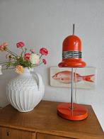 Vintage space age oranje lamp, Huis en Inrichting, Lampen | Tafellampen, .., .., Gebruikt, Ophalen of Verzenden