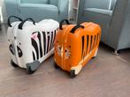 Samsonite Kinderkoffers - Oranje tijger en witte zebra, Ophalen, Gebruikt, Hard kunststof, Minder dan 50 cm