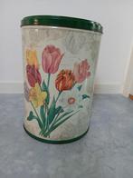 Vintage voorraad blik hoogte 29 cm doorsnede 20 cm, Ophalen of Verzenden, Zo goed als nieuw, Overige