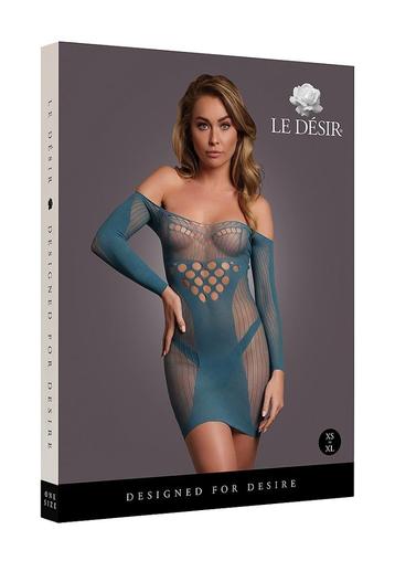 Le Desir long sleeved mini dress blue beschikbaar voor biedingen