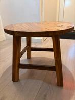 Teak Houten Salontafel / Bijzettafel, Huis en Inrichting, Tafels | Bijzettafels, 45 tot 60 cm, Gebruikt, Vierkant, Ophalen of Verzenden