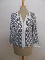 Aparte stretch top/blouse met rits van Antonelle! 40, Maat 38/40 (M), Wit, Ophalen of Verzenden, Zo goed als nieuw